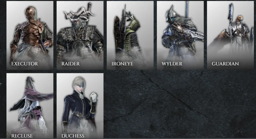 Elden Ring Nightreign Nightfarers escolher personagem