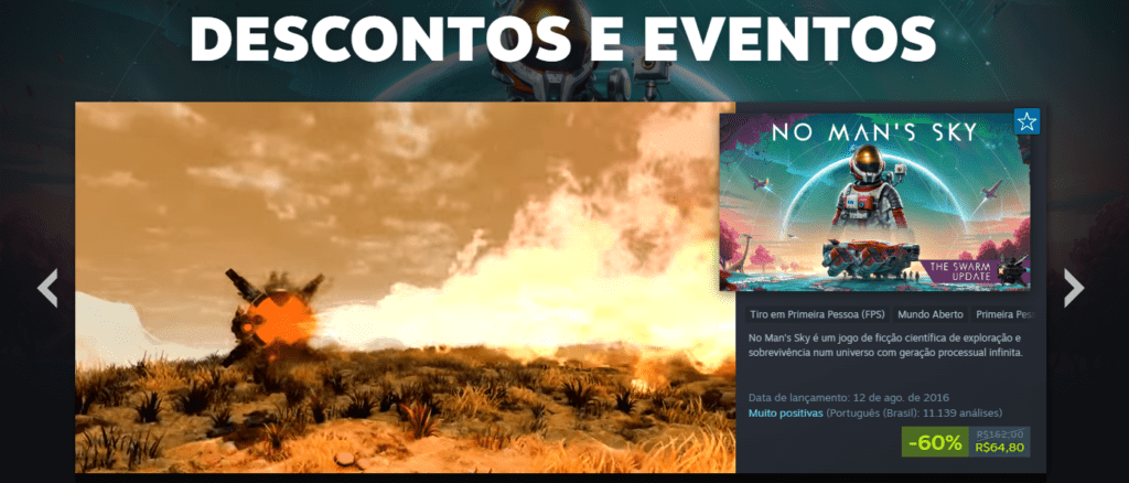 jogos co-op baratos promoção Steam desconto histórico