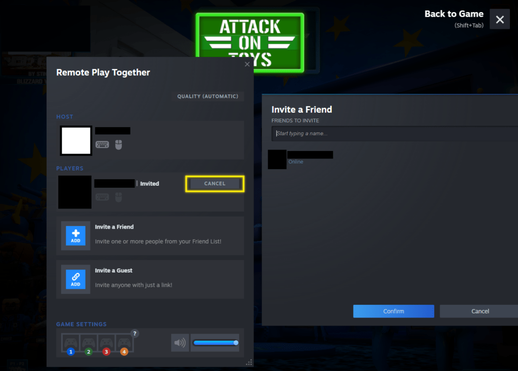 Steam Remote Play Together como convidar amigo