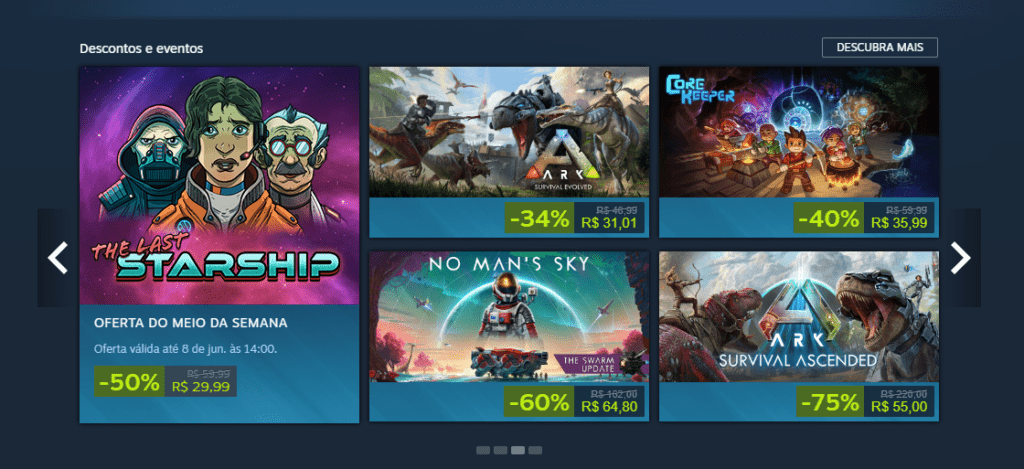 promoções Steam 2026 jogos co-op baratos
