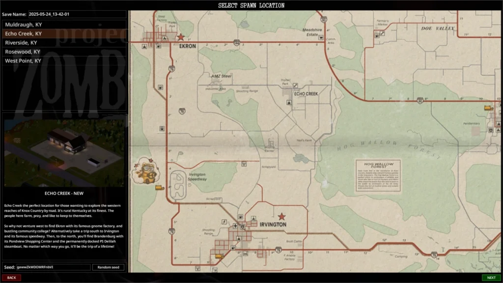Project Zomboid Build 42 melhores cidades mapa