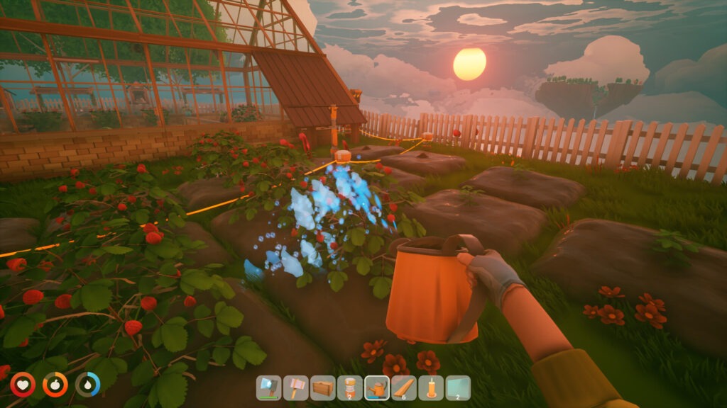 Solarpunk farming água plantação iniciantes
