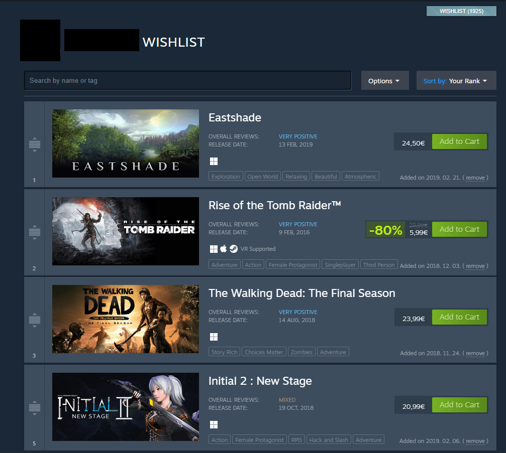 Wishlist Steam Summer Sale