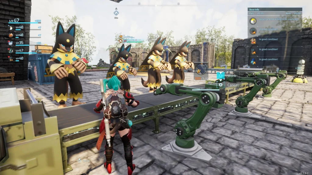 Solenne Anubis melhores Pals Handiwork Palworld